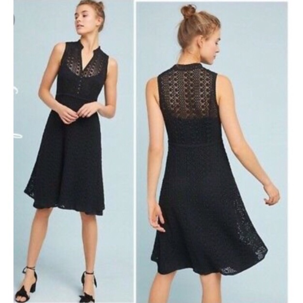 NWT Anthropologie Meadow Rue Evelyn Crochet Dress